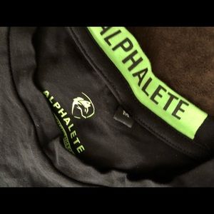 Spandex and cotton black shirt sleeve t shirt